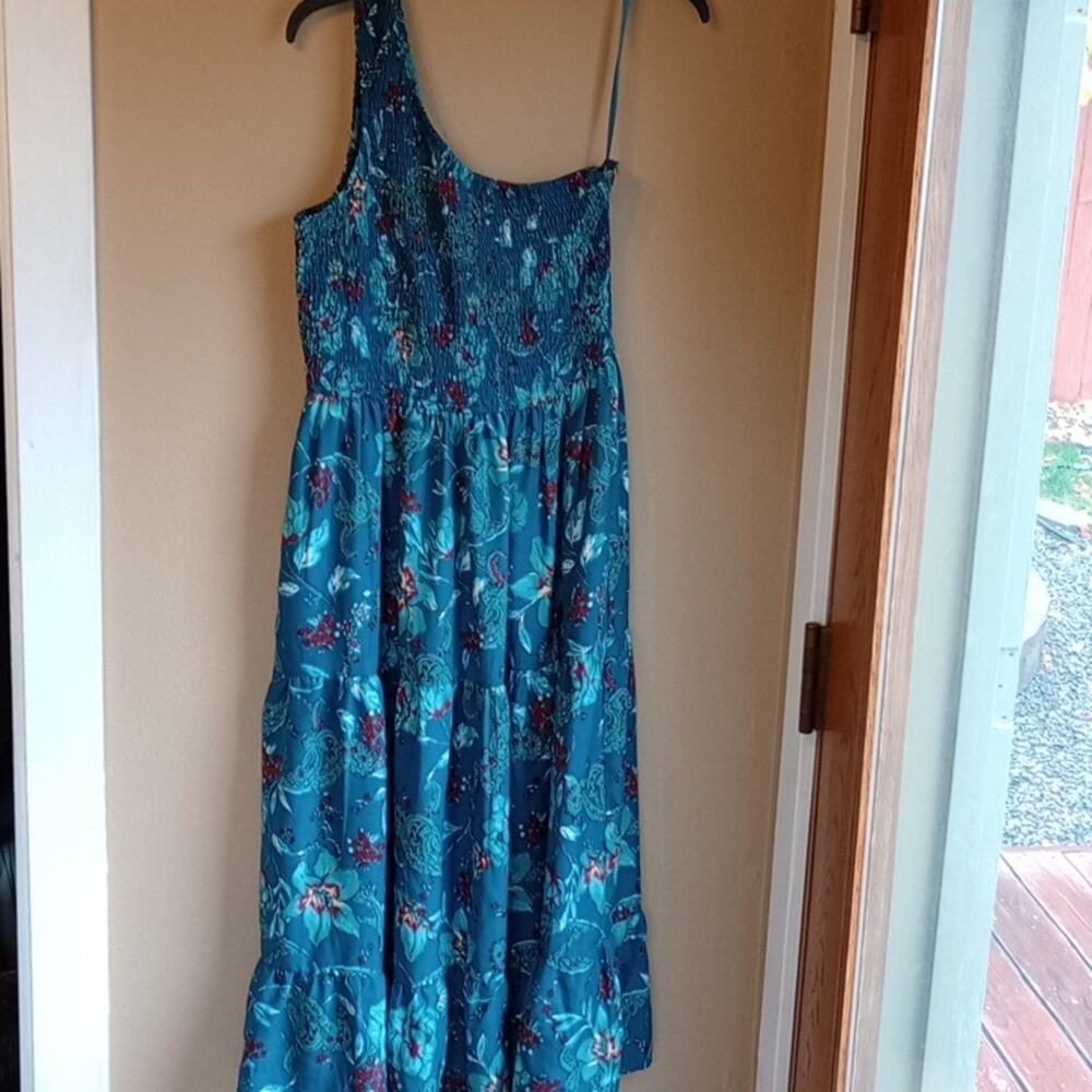 Band of the free one shoulder tiered Maxi Dress Size L